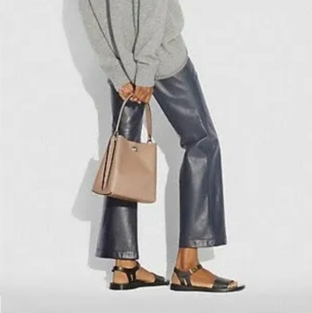 Coach Charlie Bucket Bag Signature Canvas Taupe